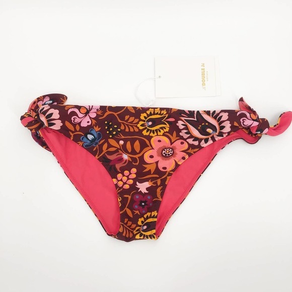 LA DOUBLE J Selva Bow Brief Reversible Print Bikini Swim Bottoms Size Small NEW - Picture 2 of 8